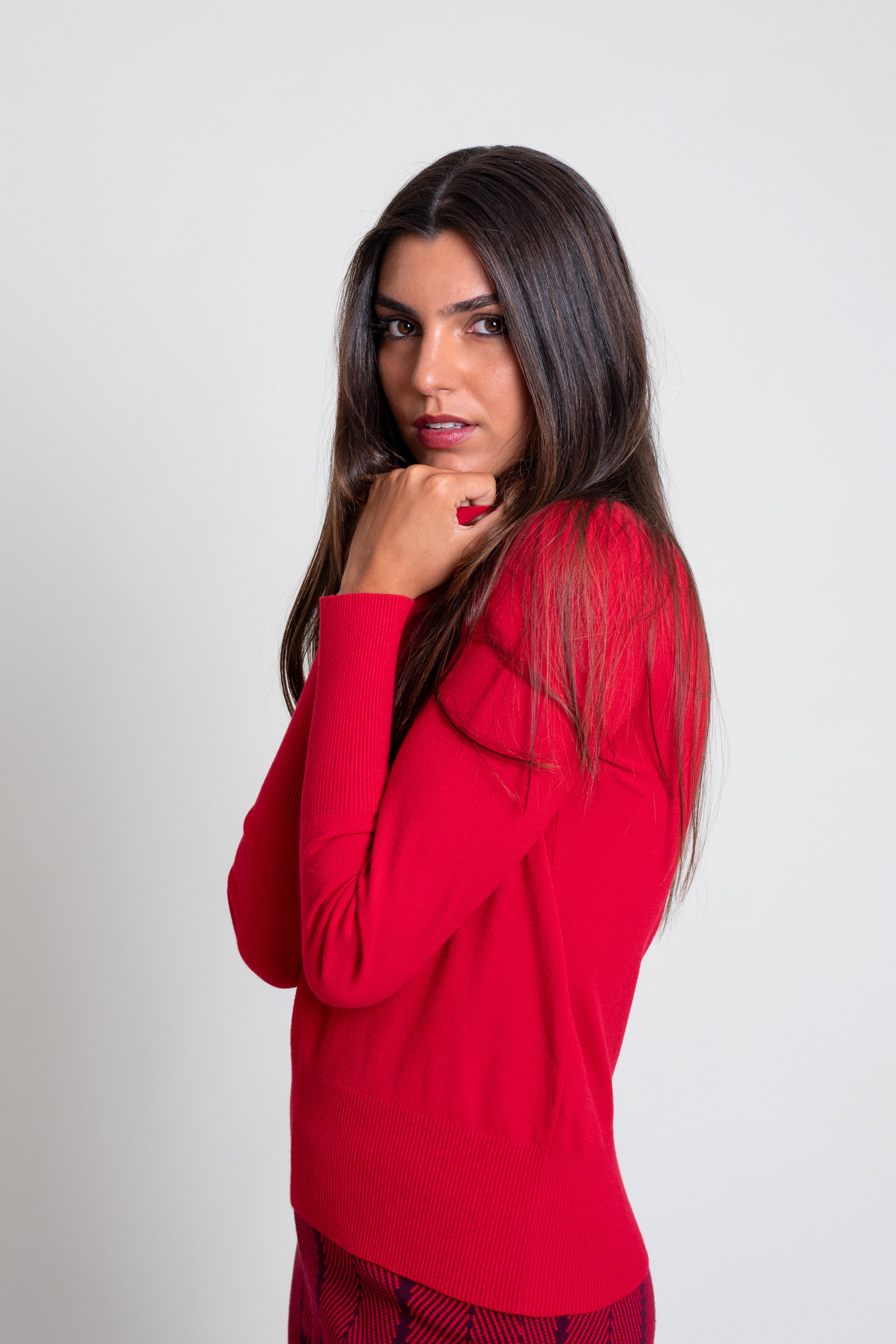 Slim Fit Round Neck Sweater