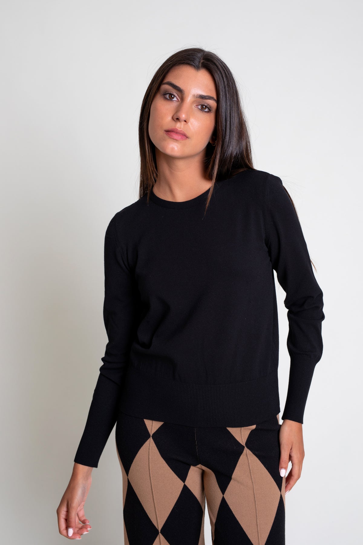 Slim Fit Round Neck Sweater