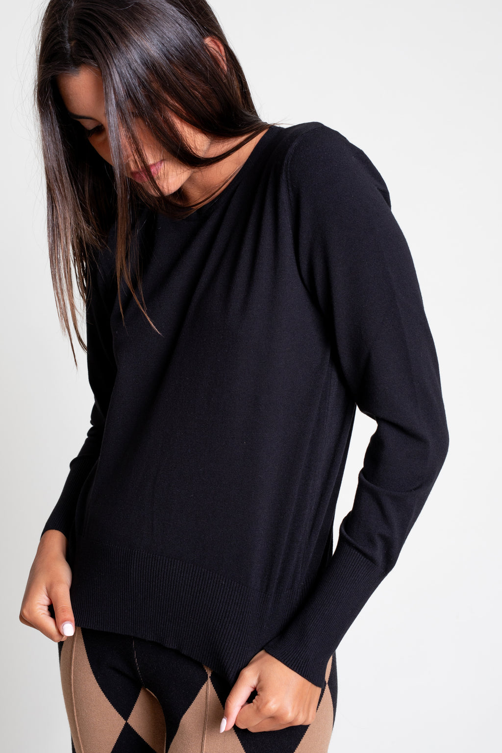 Slim Fit Round Neck Sweater